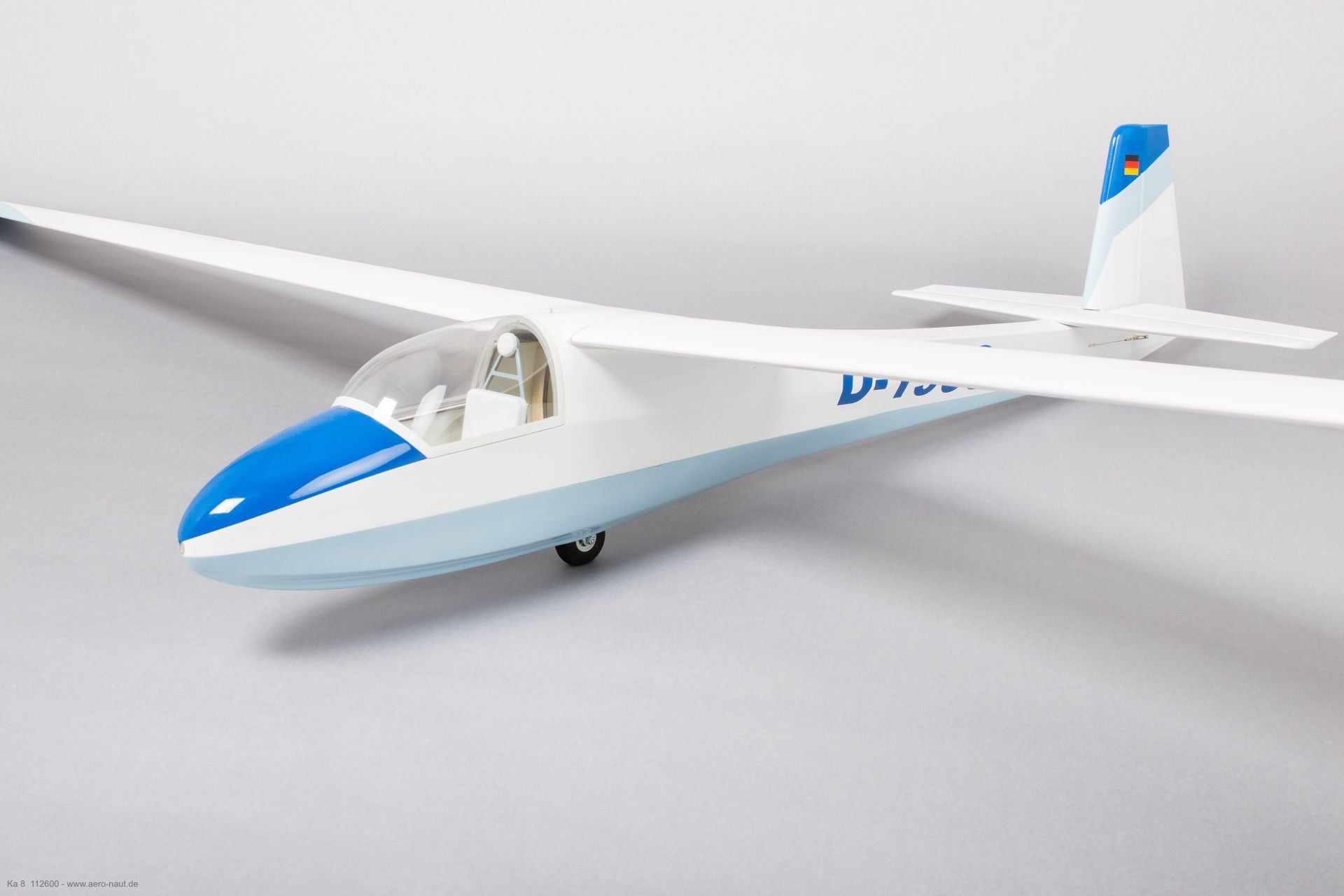 Ka 8 Glider Model, Kit with GRP Fuselage, Wingspan 3000mm, Aeronaut # 112600