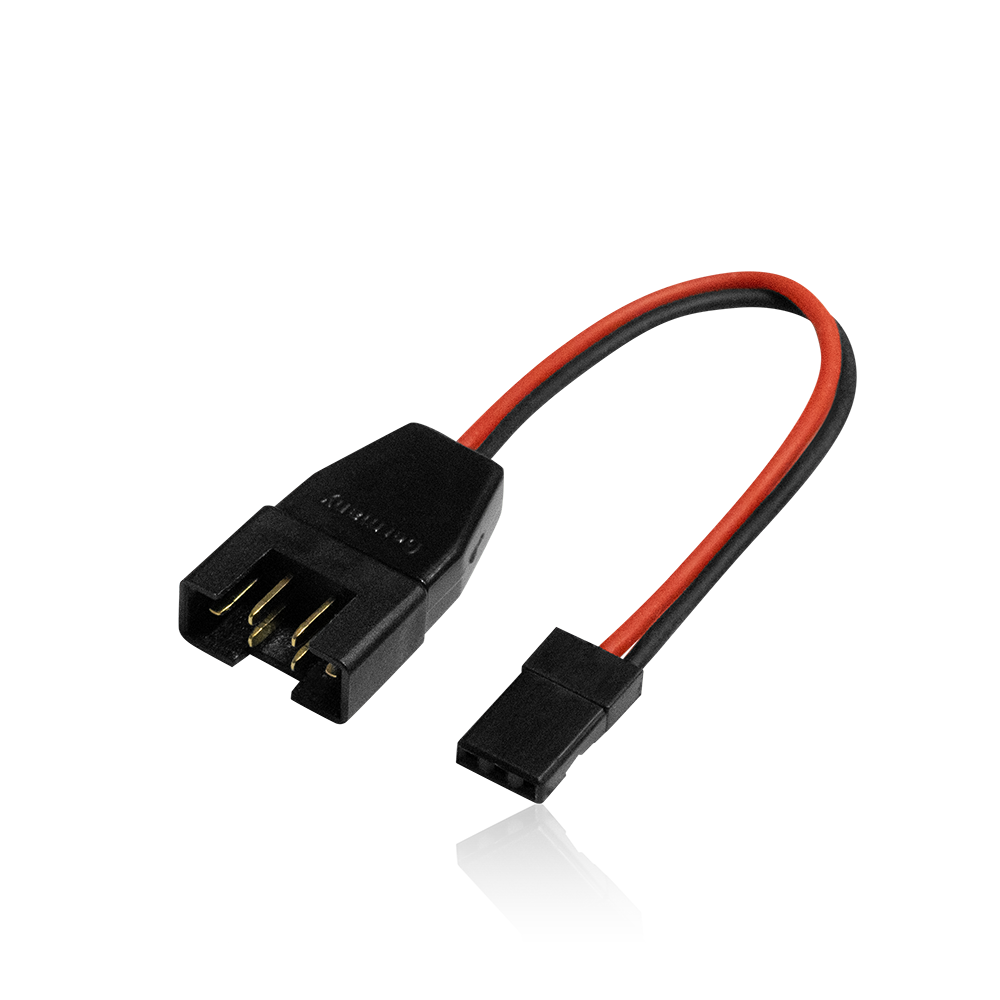 Adapterkabel MPX-Stecker/JR-Buchse, Kabel 0,5mm², 10cm lang