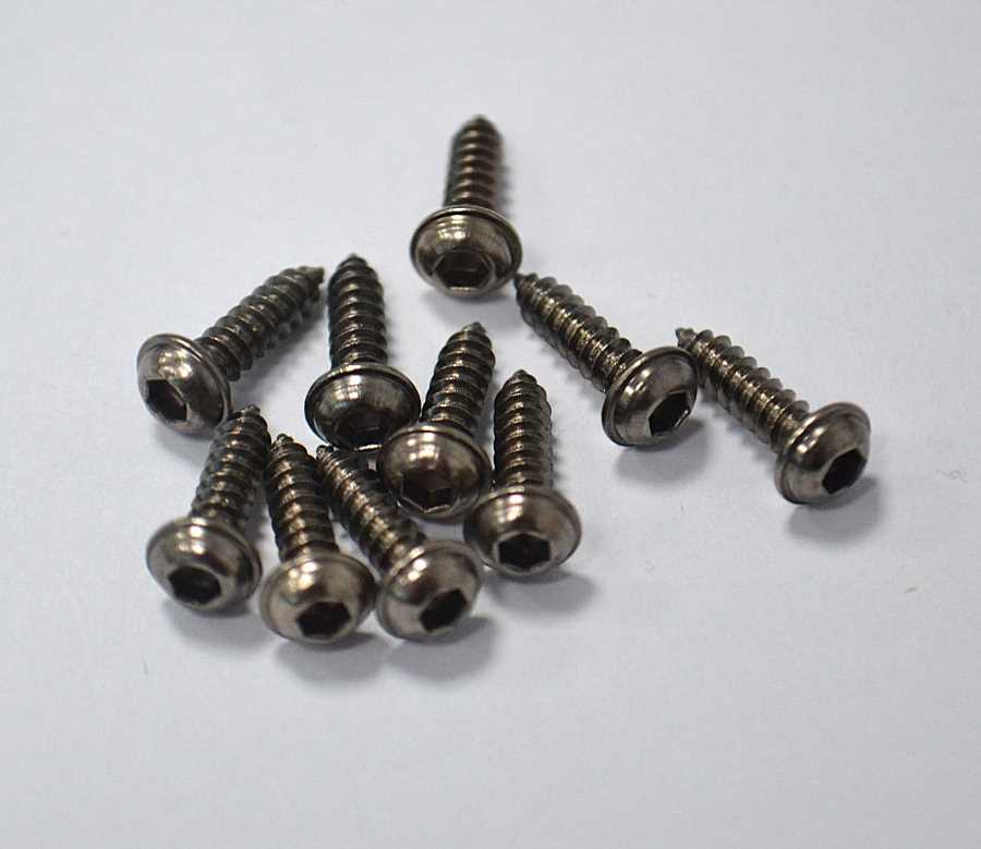 Servobefestigungsschraube 2,6x10mm, mit Innensechskant, VE 10,