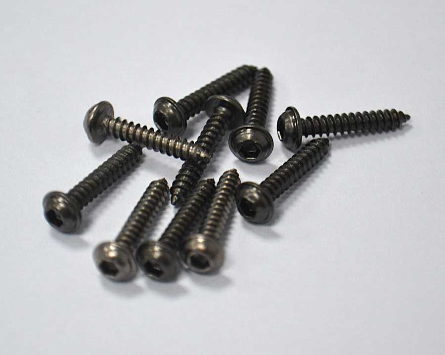 Servo mounting screw 2.6x15mm, with hexagon socket, PU 10