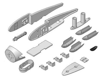 Plastic parts set for Heron, Multiplex # 224398