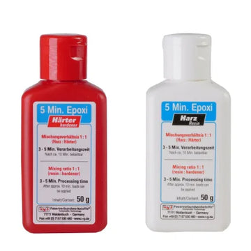 5-min Epoxy, (R&G, 50g Resin / 50g Hardener), R&G # 155100-0