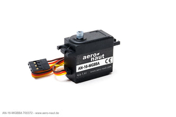 Servo AN-16-MGBBA, 31.5x16.5x29.5mm, 22g, 110Ncm@7.4V, 4,8-7,4V