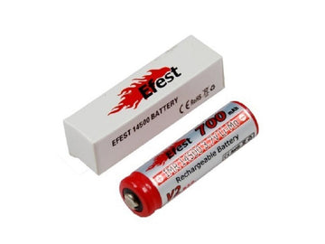 Efest IMR 14500 V2, 700mAh 3,7V Li-Ion-Akku (Pluspol erhöht), ø14.2x50.5mm, 21g