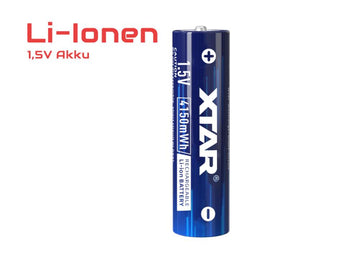Mignon AA 1.5V Lithium-Ionen-Akku, ca. 2500mAh, wiederaufladbar