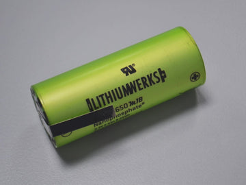 A123Systems Einzelzelle 2500 mAh, A-Grade, LiFePO4 (mit Z-Lötfahne) ANR26650M1B