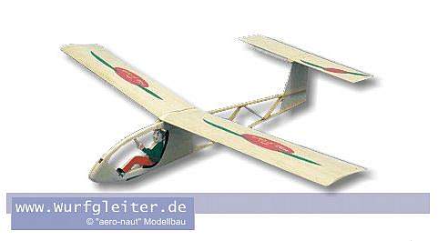 PINO Free Flight Glider Model, Span 750mm, Aeronaut # 109300