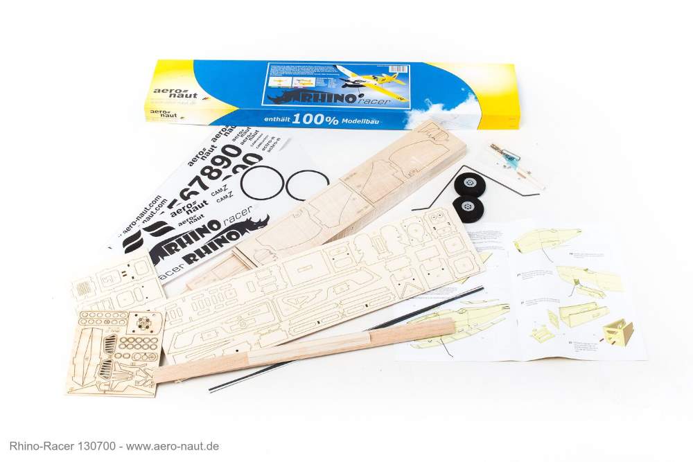 RHINO Racer, wingspan 880mm, cartoon racing aircraft kit, Aeronaut # 130700
