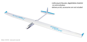 HELIXX, E-Segelflugmodell mit 6 Klappenflügel, Spw. 2840mm, Aeronaut # 133100