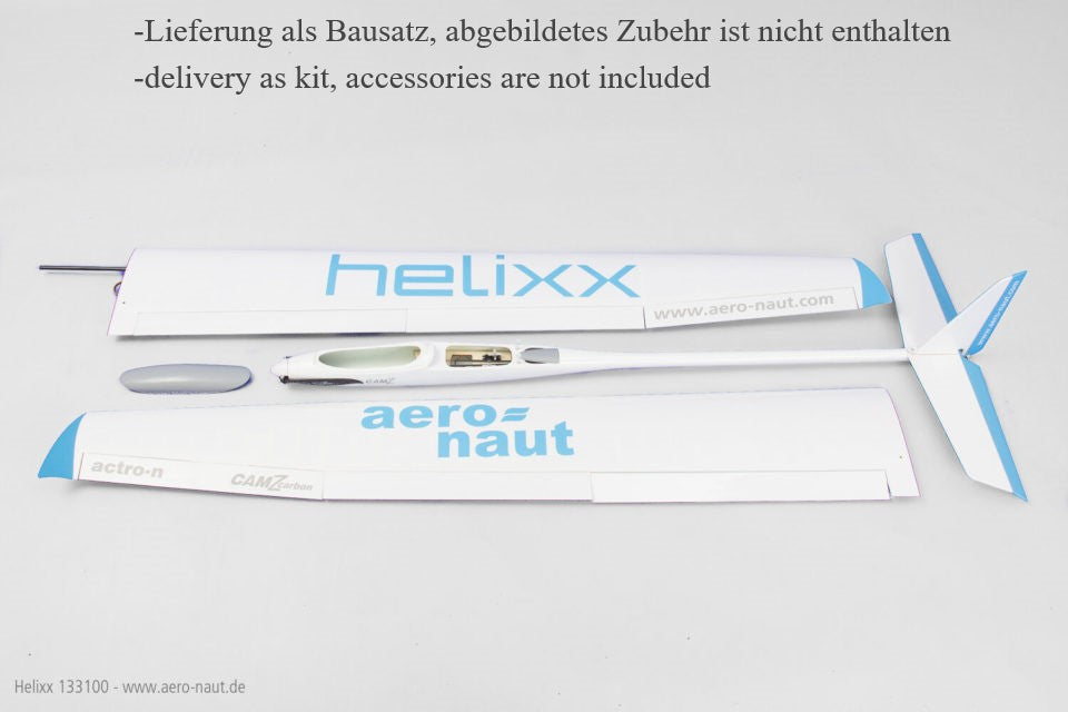 HELIXX, E-Segelflugmodell mit 6 Klappenflügel, Spw. 2840mm, Aeronaut # 133100