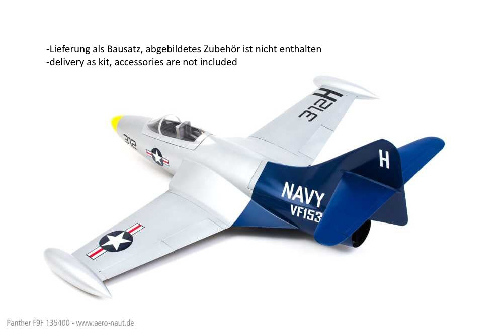 Grumman F9F Panther, Impellermodell, Bausatz mit GFK-Rumpf, Spw. 1090mm