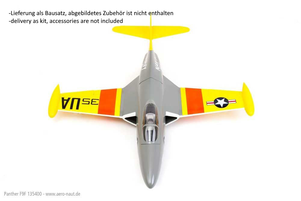 Grumman F9F Panther, Impellermodell, Bausatz mit GFK-Rumpf, Spw. 1090mm