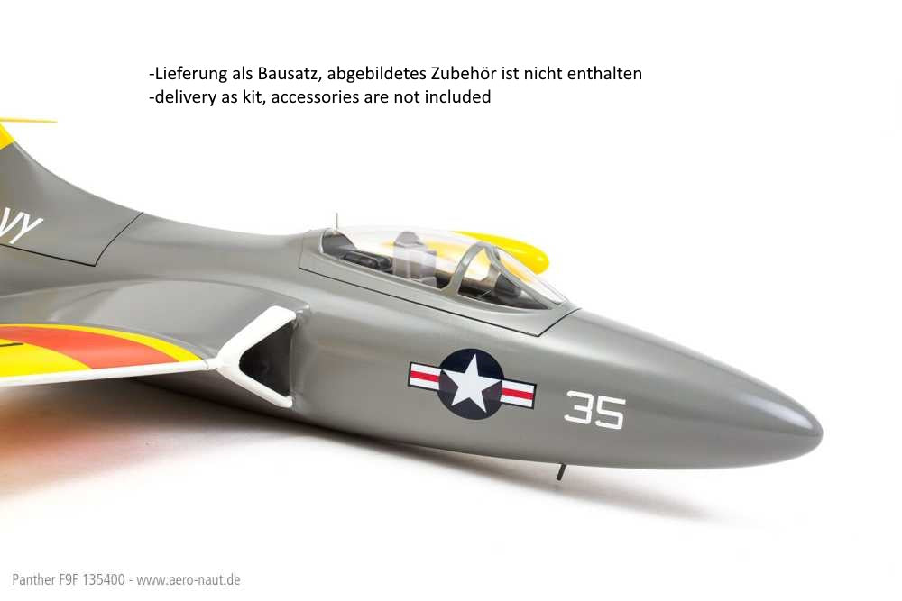Grumman F9F Panther, Impellermodell, Bausatz mit GFK-Rumpf, Spw. 1090mm