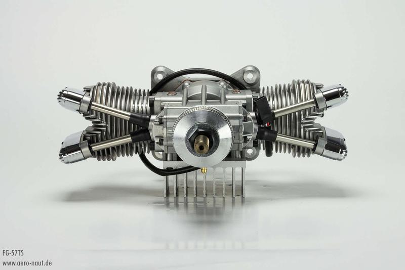 SAITO FG-57TS, 57cc Petrol 4-stroke engine, Aeronaut # 710075