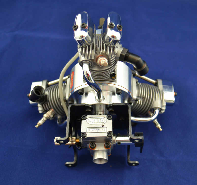SAITO FG 19 R3, 3-Zylinder-Viertakt-Benzin-Sternmotor, 19ccm, Aeronaut # 710082