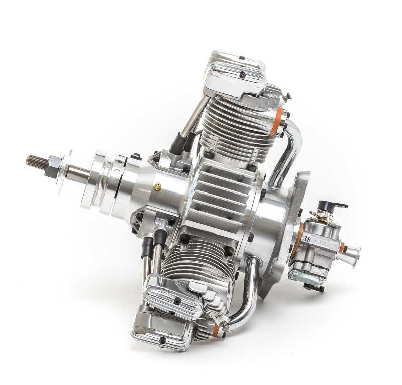 SAITO FG 90 R3, 3-Zylinder-Viertakt-Benzin-Stern, 89.99ccm, Aeronaut # 710089