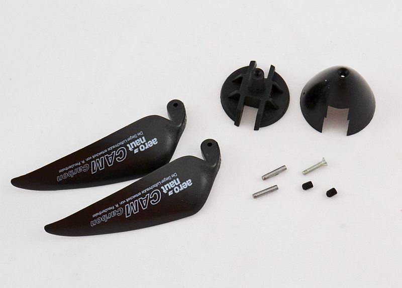 Klappluftschraube 7x6 CAMCarbon m. Spinner und Mittelteil, Aeronaut #723612