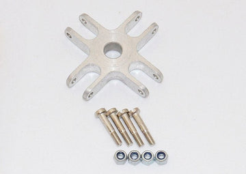 Alu-Mittelstück 42x8x8mm für VIERBLATT-Klappschrauben, #724252,Aeronaut #7242/52