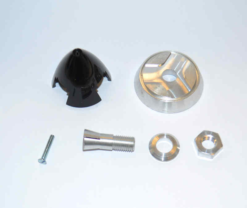 Precision spinner 36mm - 3.2mm shaft, THREE-BLADE, for folding propellers