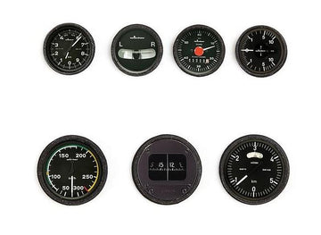 Cockpitinstrumente moderne Form, Maßstab ca. 1:3, Aeronaut # 733525