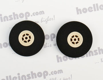 Lightweight wheels ø 53mm, width 19mm, 10g, axle bore 2.6mm, Aeronaut # 735331
