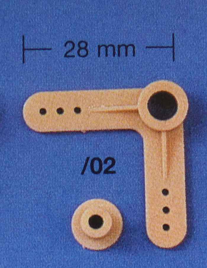 Winkelhebel 90°/Schenkellänge 28mm, Aeronaut # 749202