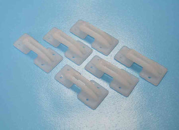 Landeklappen-Scharnier KLEIN, 38x17mm aus Nylon (VE 6)