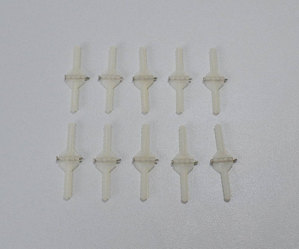 Pin Hinge ø2.5 x 8 x 33mm, Plastic, with Anti-Rotation Lock, (PU 10)