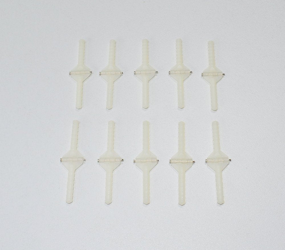 Stiftscharnier ø3,0 x 10 x 48mm, Kunststoff, mit Verdrehsicherung, (VE 10)