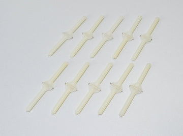Pin hinge ø4.5 x 12 x 67mm, plastic, with anti-rotation feature, (PU 10)