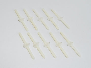 Pin hinge ø4.5 x 12 x 76mm, plastic, with anti-twist device, (PU 10)