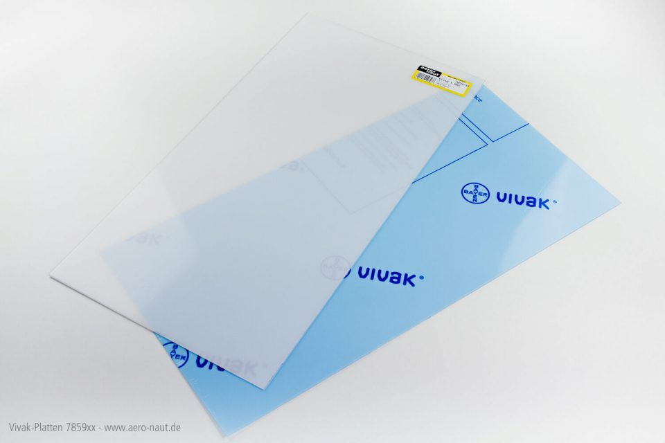 VIVAK Plexiglas 1,5x250x500mm, Aeronaut # 785934