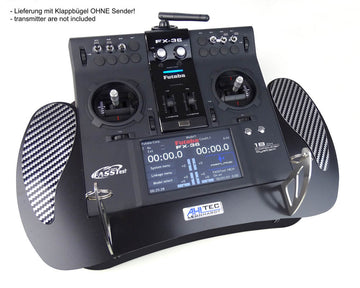 Senderpult für Futaba FX-36 in schwarz mit Klappbügel, AHLTEC