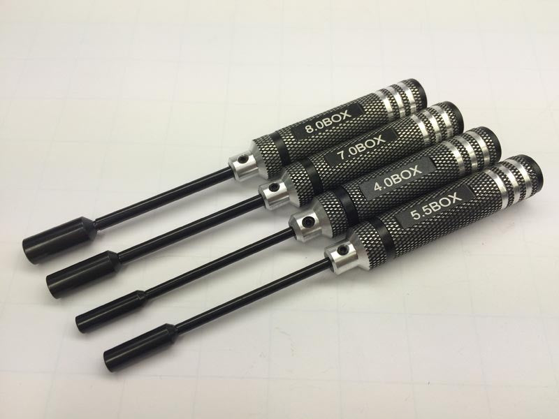 Screwdriver set, external hexagon 4, 5.5, 7, 8mm