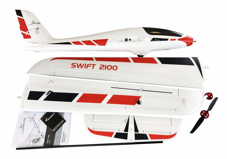 Swift 2100 Motor Glider, Wingspan 2100mm, EPO, PNP, # 24135