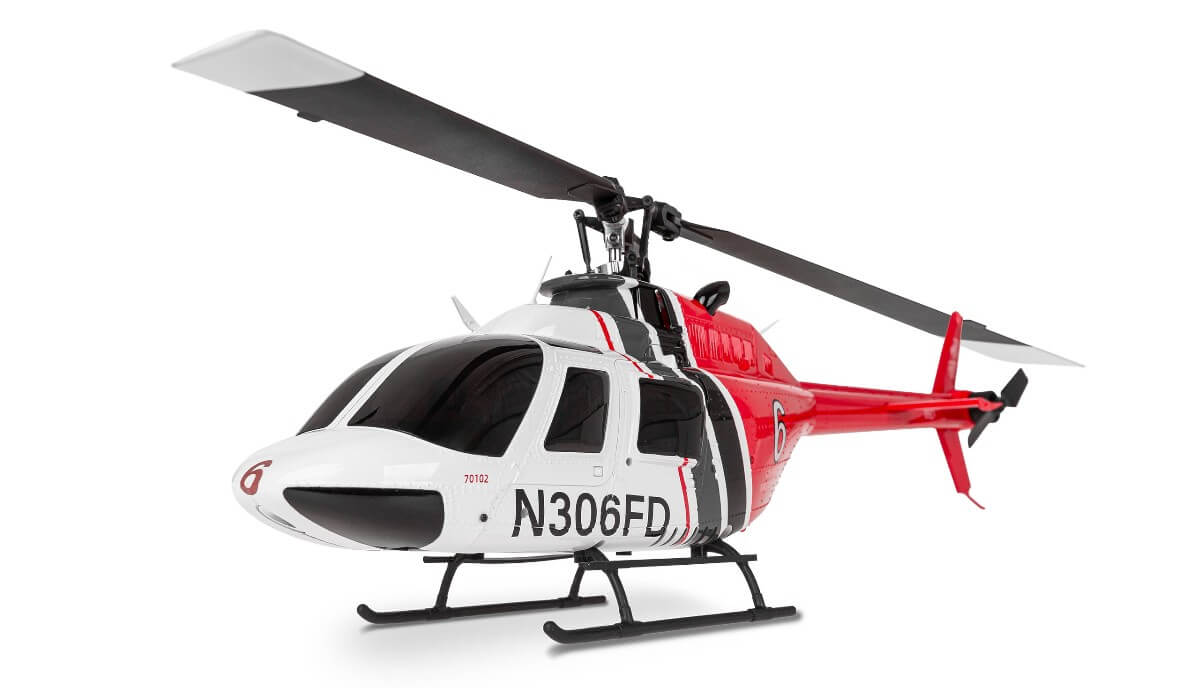 BELL 206 PRO brushless, 375mm HELIKOPTER RTF (Sender, LiPo, USB-Ladekabel)