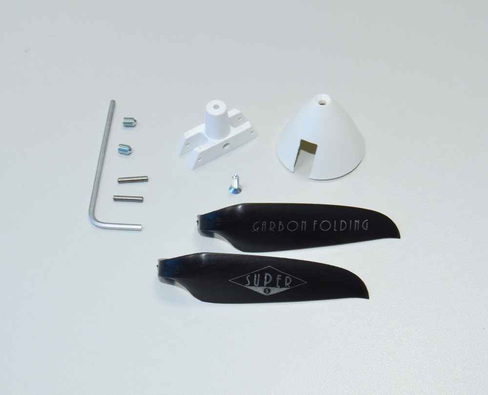 CAM FOLDING Klappluftschraube 4,7x2,4" mit 26mm Spinner für 2mm Motorwelle"