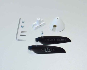 CAM FOLDING Klappluftschraube 4,7x2,4" mit 26mm Spinner für 2mm Motorwelle"