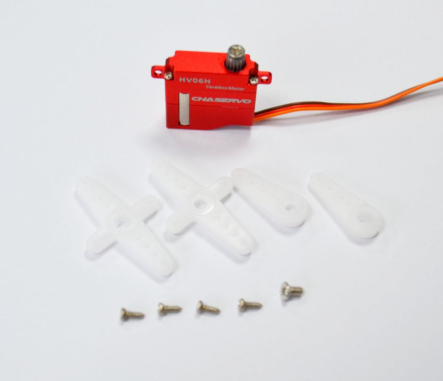 Servo Chaservo HV06H, (flat mounting) 19x6x18.5mm, 6.1g, 24Ncm@8.4V