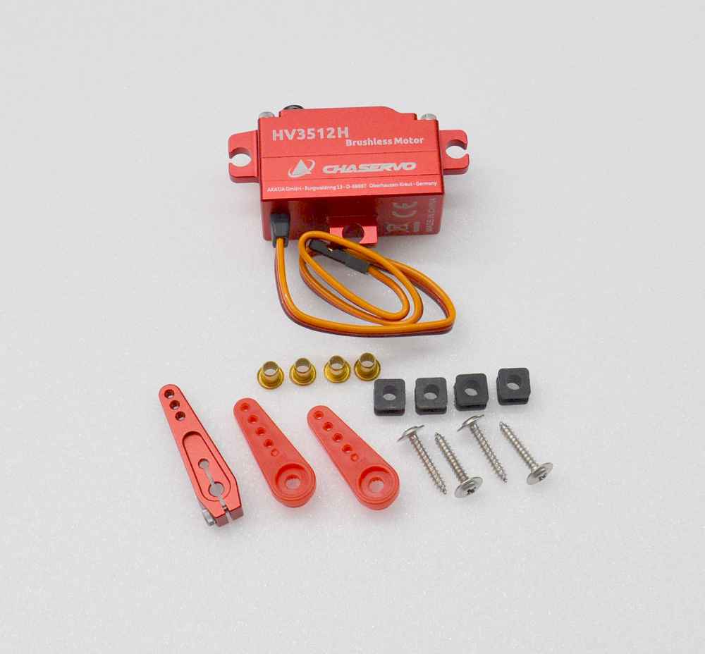 Servo Chaservo HV3512H, (liegende Montage), 40.5x20x18.7mm, 55g, 400Ncm@8.4V