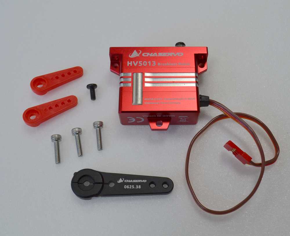 Chaservo HV5013 servo, (flat mount), 40.5x17x40mm, 68g, 600Ncm@8.4V