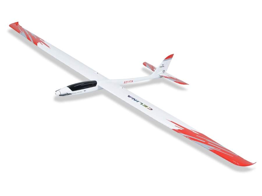 Celina Elektrosegler, ARF, Spw. 2720 mm, GFK-Rumpf, Sandwich-Fläche, D-Power # GL12