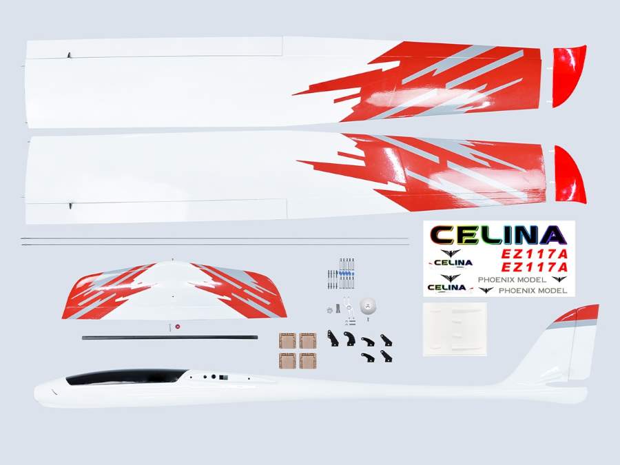 Celina Elektrosegler, ARF, Spw. 2720 mm, GFK-Rumpf, Sandwich-Fläche, D-Power # GL12