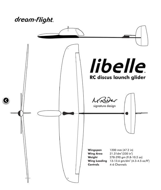 Libelle, EPO-DLG-Kit, Spw. 1200mm, Dream-Flight # DFLB100