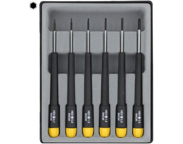 Sechskantschraubendreher-Set metrisch" 0,7 0,9 1,3 1,5 2,0 2,5mm, # 280-63"