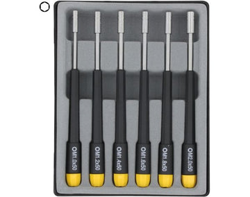 Steckschlüssel-Set, M1-M2, SW2,5/ 3,0/ 3,0/ 3,2/ 3,5/ 4,0, # 280-66