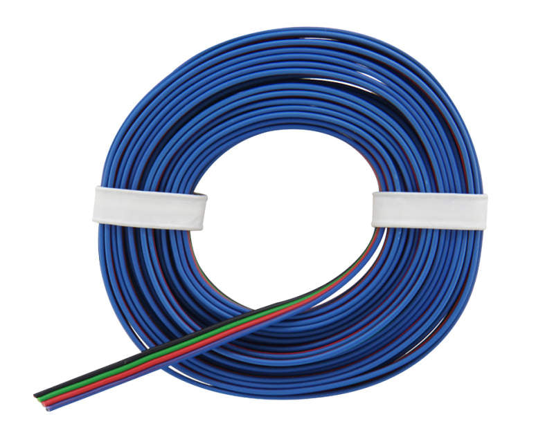 Vierlingslitze für RGB LED-Streifen, 4-adrig, 0,25mm², (VE5m), # 419-005