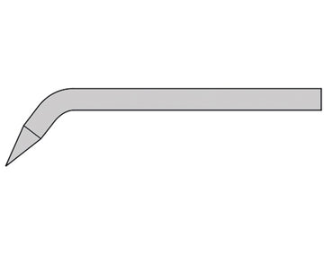 Lötspitze, gebogen, 4mm LONGLIFE" - Bleistiftform, Donau-Elektronik, # GS366"