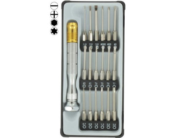 Mini-Bit-Set (extra long), 18-pc., Donau-Elektronik, # MBS18