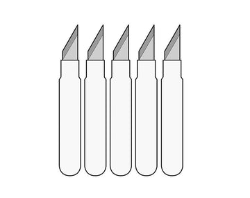 ERSATZMESSER für Präzisions Schablonen- / Kurvenmesser MS02, (VE 5), # MS02-E